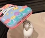 Cute Sleeping Dog case for iPhone14plus Silicone girl portable back cover