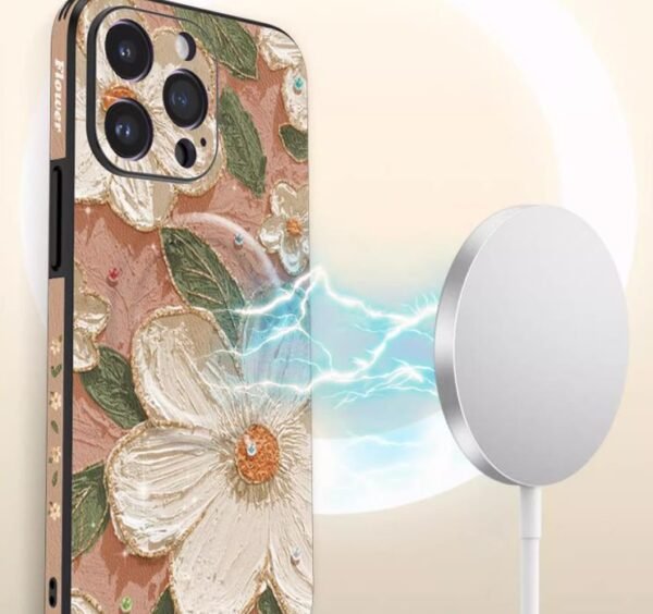Magnetic suction phone case for iphone 13 high-end magsafe wireless charging premium feel cover