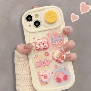 3D cartoon case for iPhone 14plus Cute silicone Women lovely back cover