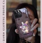 Star Rabbit case for iphone 14pro Phone Case Glowing Girl 14plus Cute girl back cover