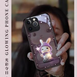 Star Rabbit case for iphone 14pro Phone Case Glowing Girl 14plus Cute girl back cover