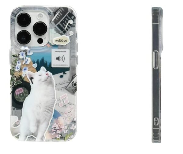 tpu case for iphone 13 pro cute cate soft back cases slim back cover