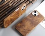 Business style Wooden case for iPhone 14 promax Protective Case Ultra Thin Bare Touch Solid Wood back cover