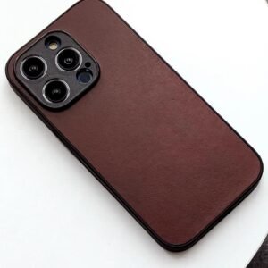 Genuine leather case for iPhone14pro Anti Dirt slim men back cover