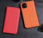 Genuine leather case for iPhone15pro flip cover case business style men phone cover