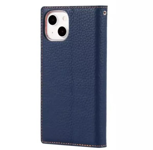 Genuine leather case for iPhone15pro max flip cover case men business style phone case