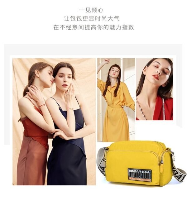 bimba y lola yellow camera bag pdd197 size26x13x19cm