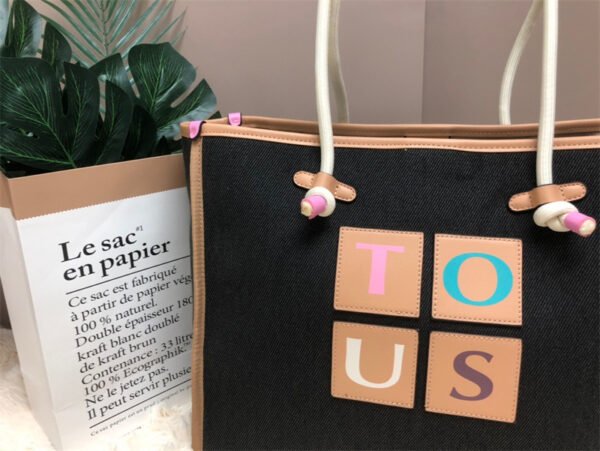 tous large canvas shopping bag 5271-176
