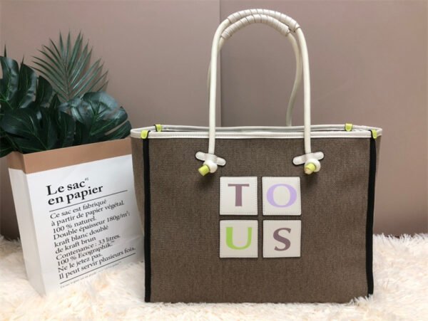 tous large canvas shopping bag 5271-176